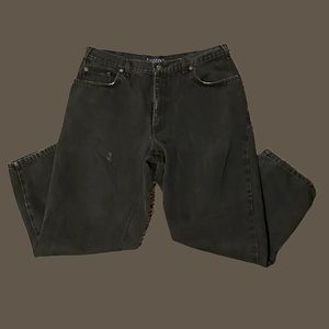 Wide Baggy Black Jeans